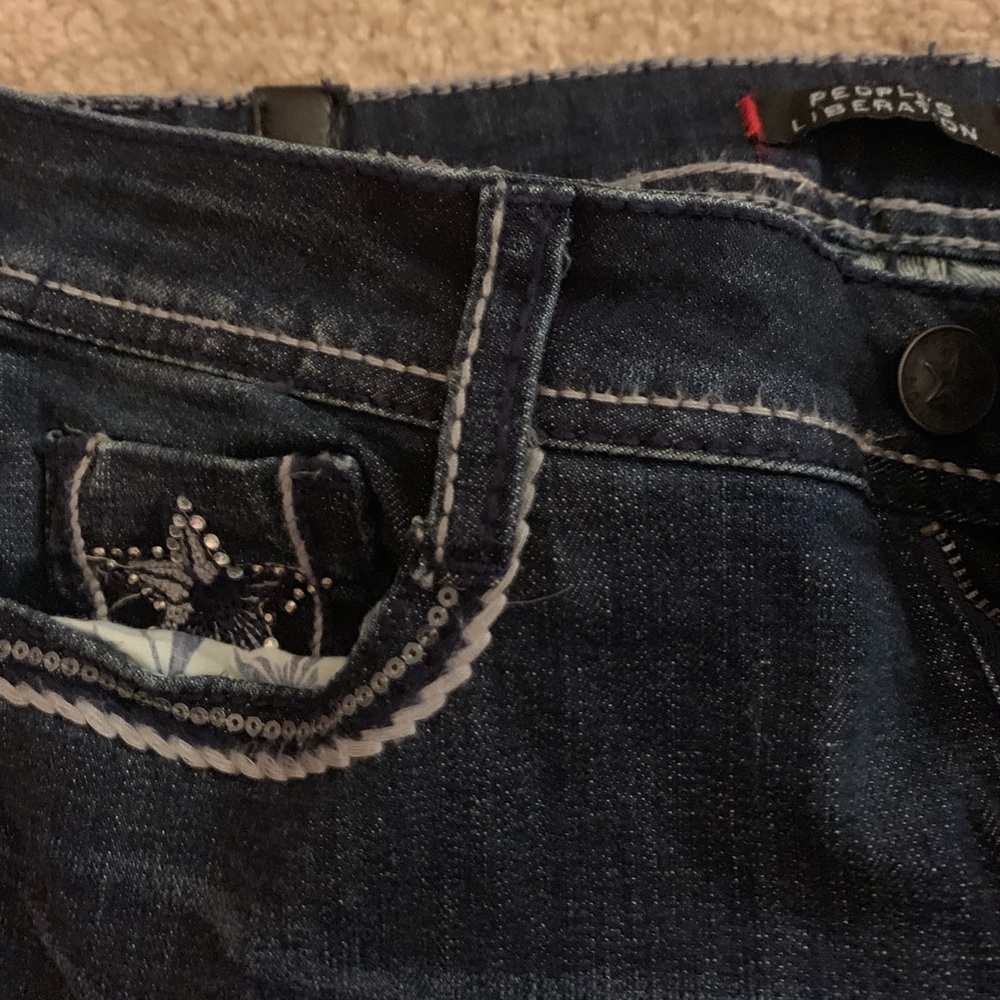 NWOT People’s Liberation Dark Stretch Skinny Jeans - Picture 3 of 8